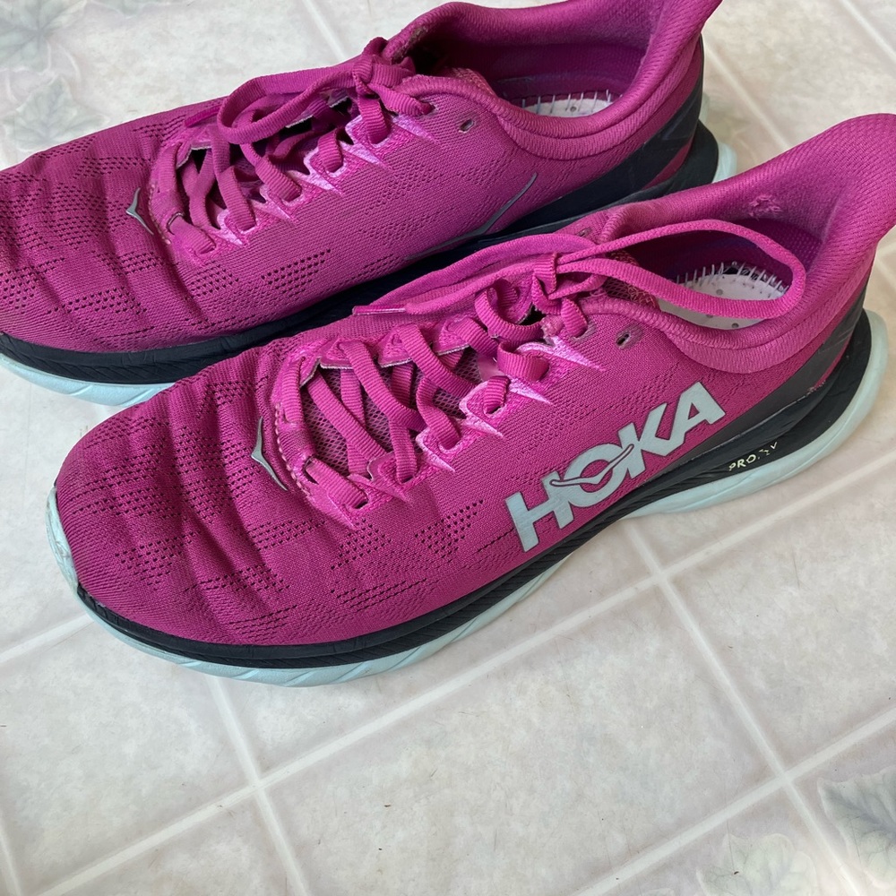 Hoka Mach‎ 4 one one profly Fuschia Running Shoes No Insoles